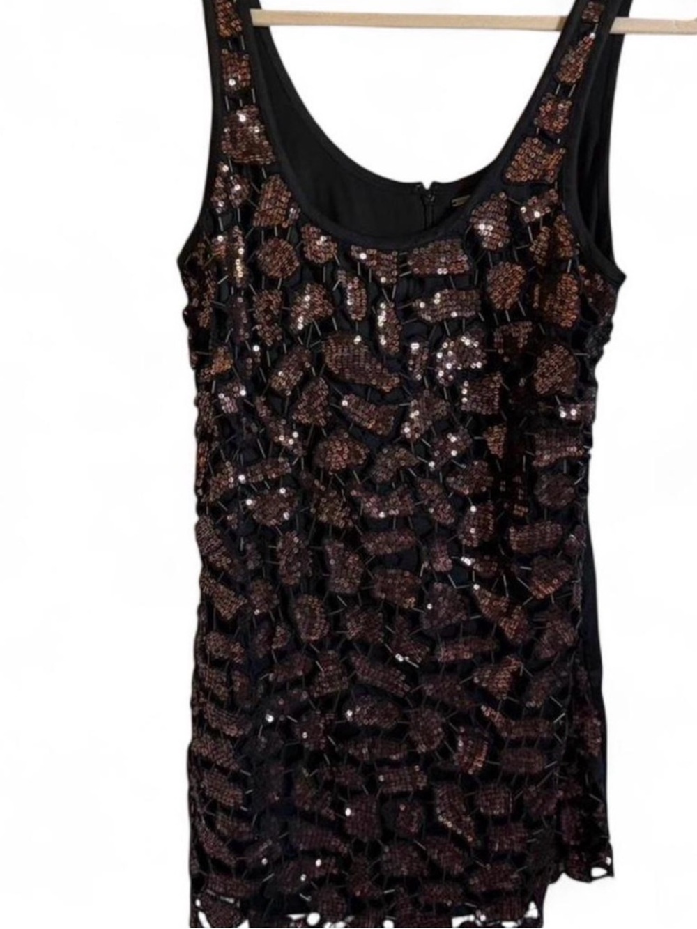 Black and Brown Sequin Dress